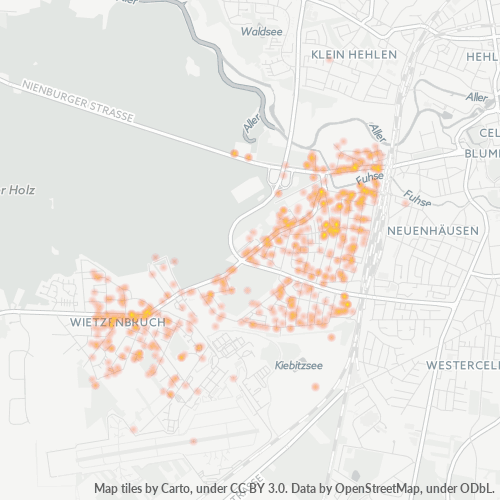 Heatmap für plz 29225