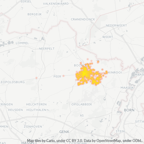 3960 Heatmap Bedrijfsdichtheid