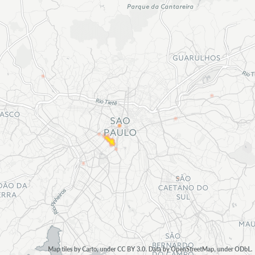 01333-000 Mapa de calor de densidad empresarial