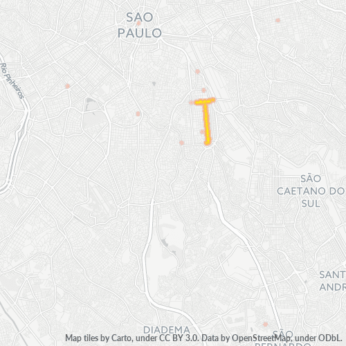 04207-000 Mapa de calor de densidad empresarial