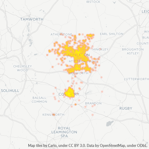 CV1 Business Density Heatmap