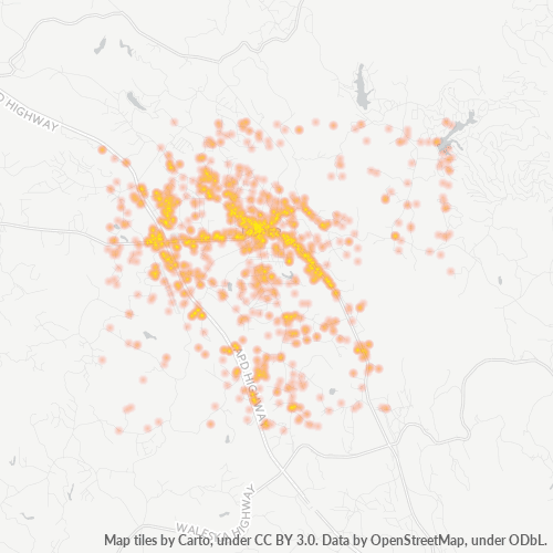 30143 Business Density Heatmap