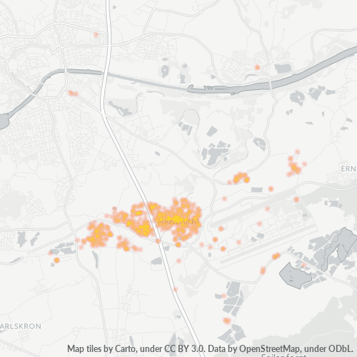 Heatmap für plz 85077