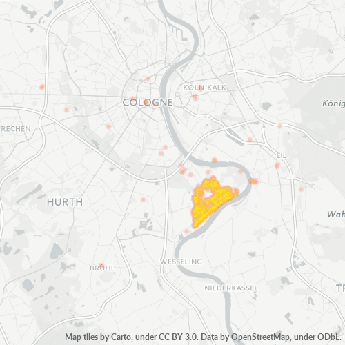 Heatmap für plz 50999