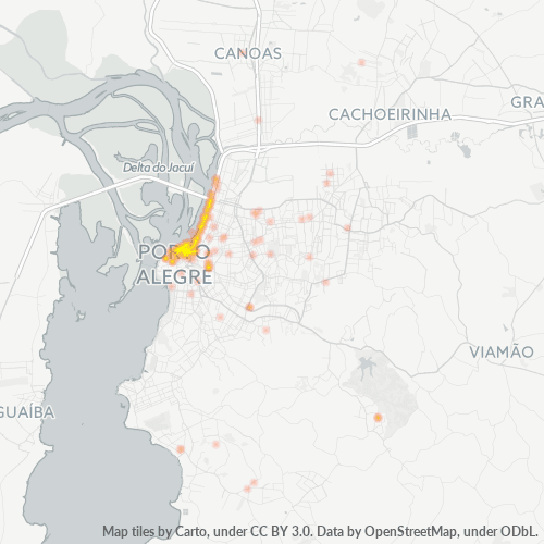 90030-000 Mapa de calor de densidad empresarial