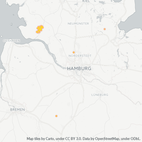 Heatmap für plz 25712
