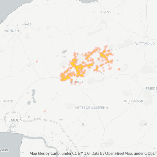 Heatmap für plz 26607