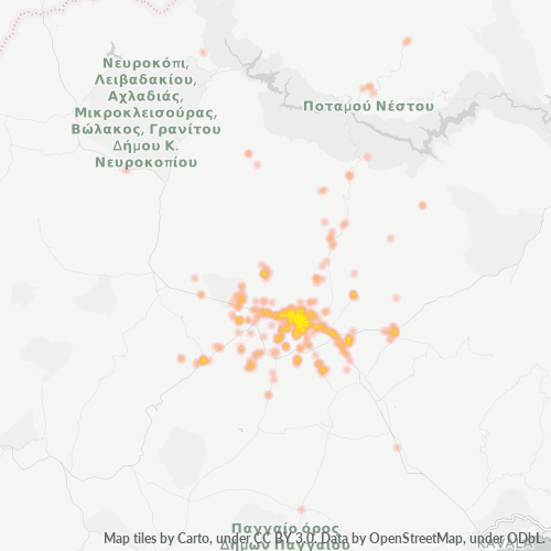 661 00 Χάρτης θερμότητας πυκνότητας επιχείρησης