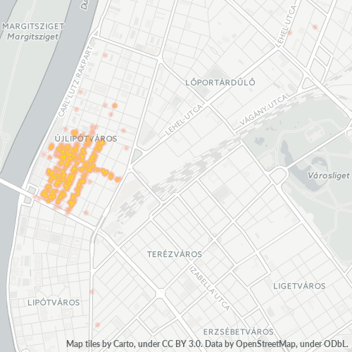 1136 Vállalati sűrűségi térkép