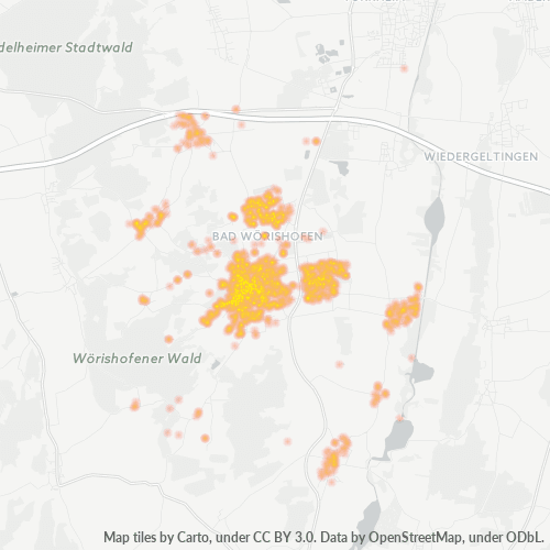 Heatmap für plz 86825
