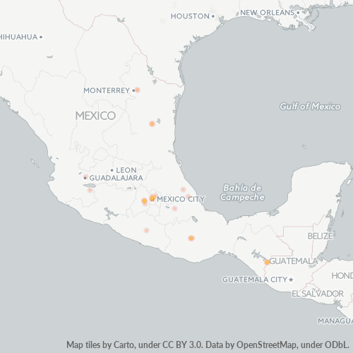 31500 Mapa de calor de densidad empresarial