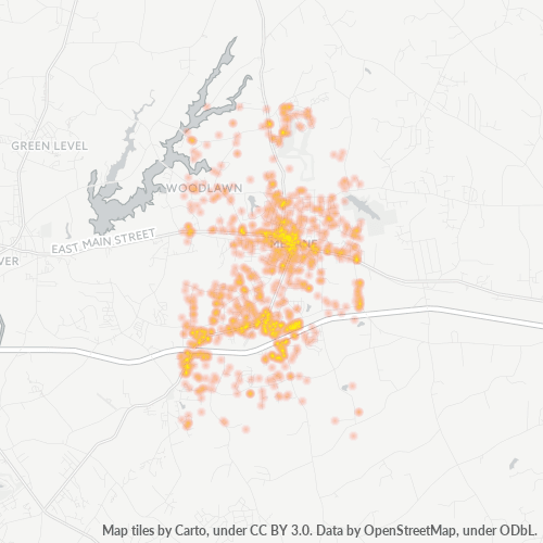 27302 Business Density Heatmap