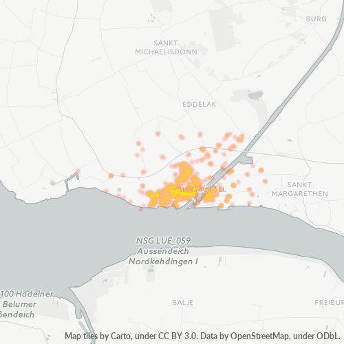 Heatmap für plz 25541