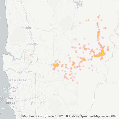 09100 Business Density Heatmap