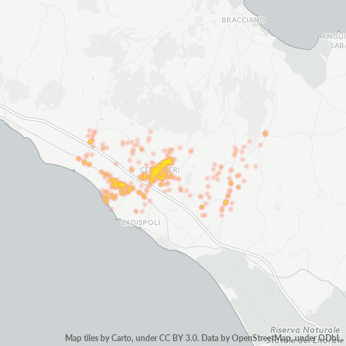 Mappa di calore per cap 00052