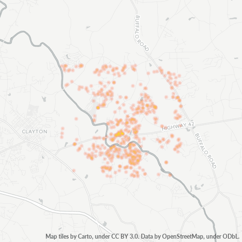 27527 Business Density Heatmap