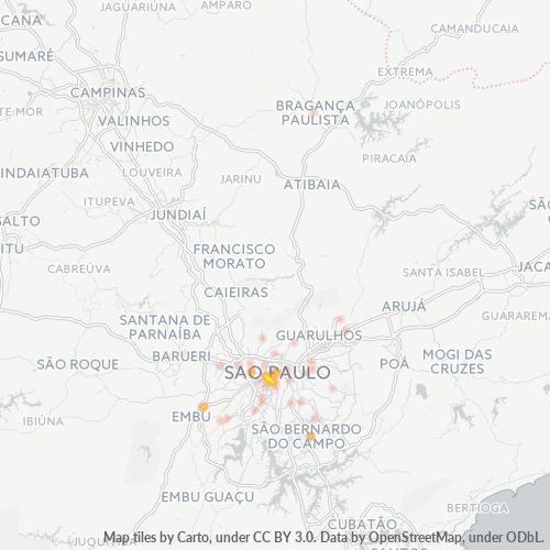 01311-000 Heatmap de Densidade da Empresa