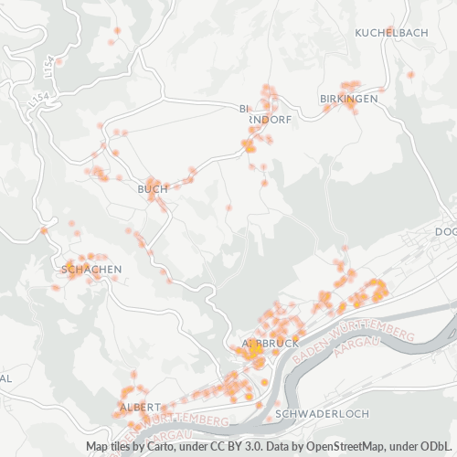 Heatmap für plz 79774