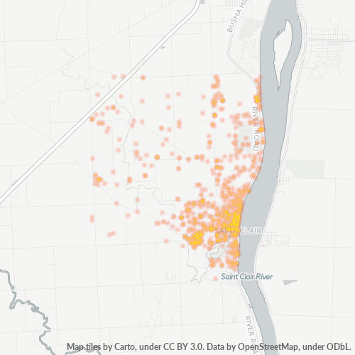 48079 Business Density Heatmap