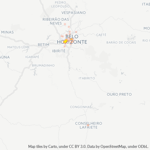 30510-000 Mapa de calor de densidad empresarial