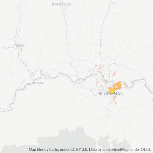 89050-000 Heatmap de Densidade da Empresa