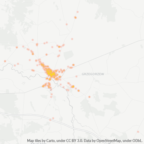 62-600 Mapa intensywności działalności gospodarczej