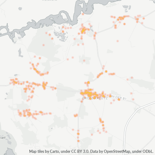 Heatmap für plz 14550