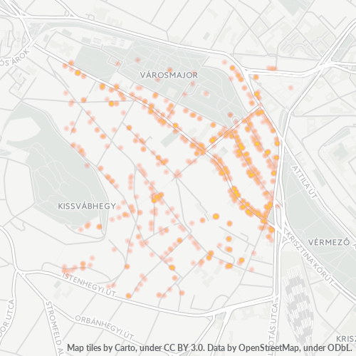 1122 Vállalati sűrűségi térkép