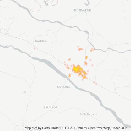 713212 व्यावसायिक घनत्व हीटमैप