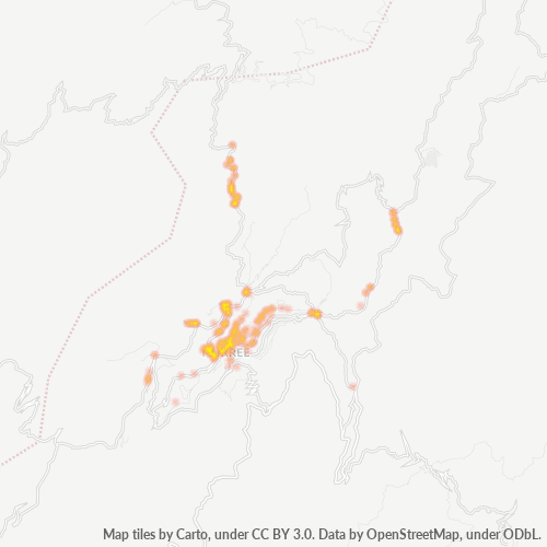 47150 Business Density Heatmap