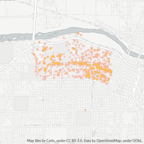 66606 Business Density Heatmap