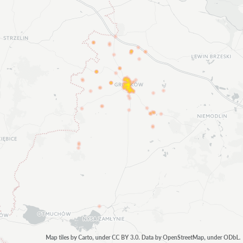 49-200 Mapa intensywności działalności gospodarczej