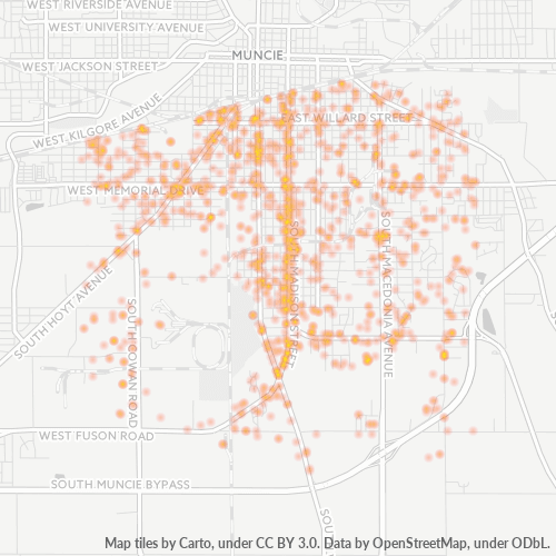 47302 Business Density Heatmap