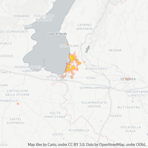 Mappa di calore per cap 37017