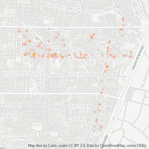 04127-000 Mapa de calor de densidad empresarial