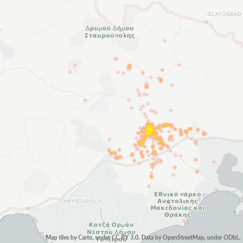 671 00 Χάρτης θερμότητας πυκνότητας επιχείρησης