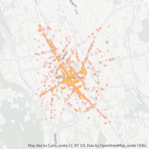 Mappa di calore per cap 28021