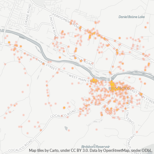 19508 Business Density Heatmap