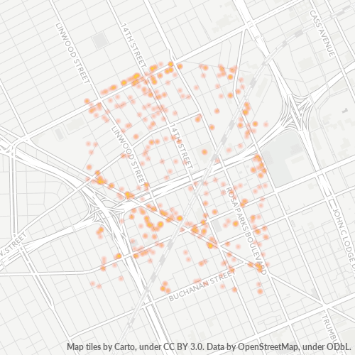 48208 Business Density Heatmap