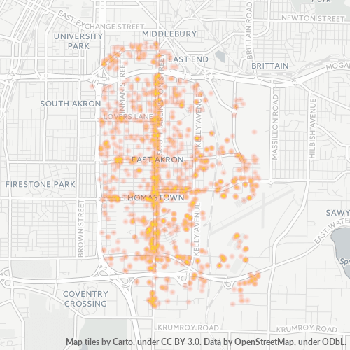 44306 Business Density Heatmap
