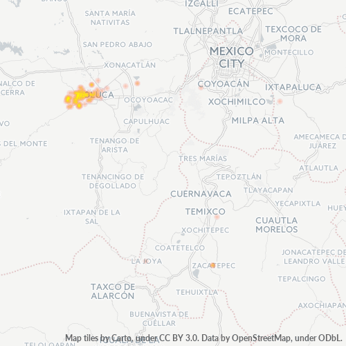 51350 Mapa de calor de densidad empresarial