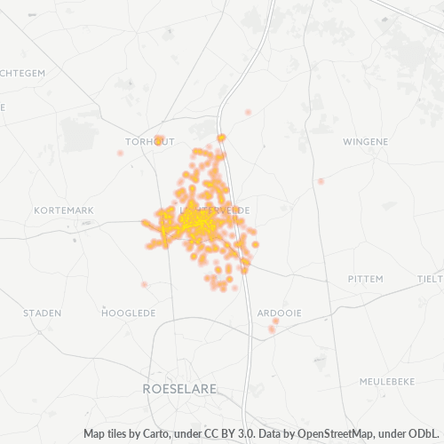8810 Thermocarte de densité d'activité