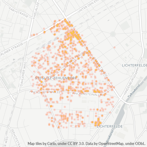 12205 Standortdichte-Heatmap