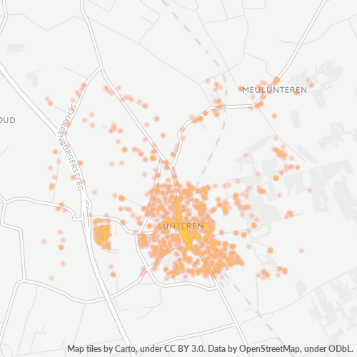 Heatmap voor postcode 6741