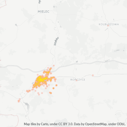 39-200 Mapa intensywności działalności gospodarczej