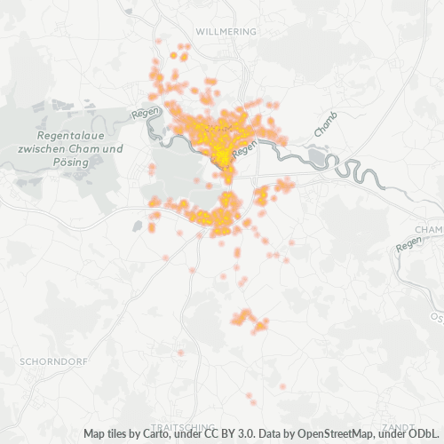 Heatmap für plz 93413