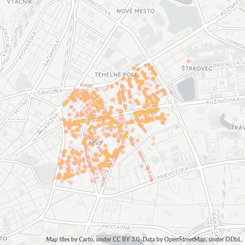 821 08 Teplotná mapa obchodnej hustoty