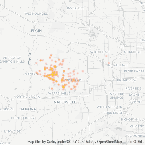 60186 Business Density Heatmap