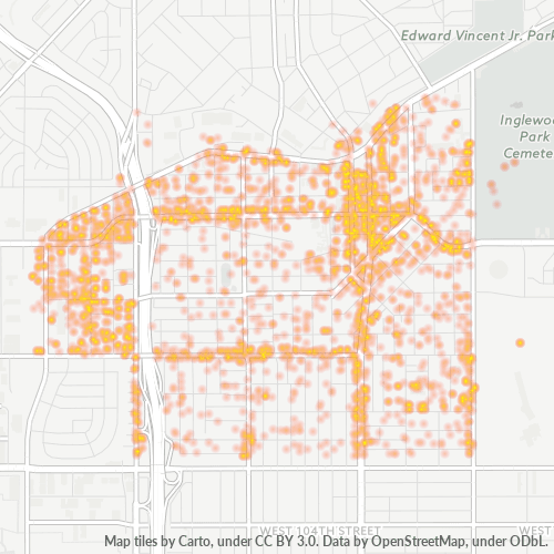 90301 Business Density Heatmap