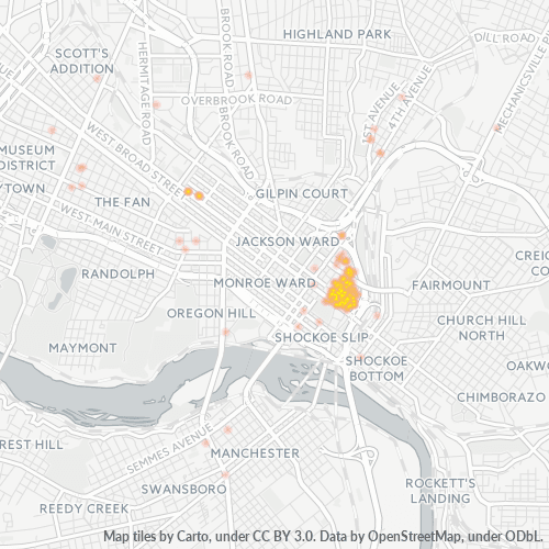 23298 Business Density Heatmap
